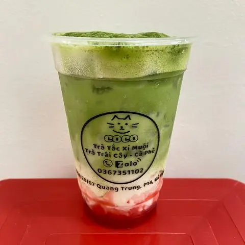 Hình ảnh Matcha Latte Dâu