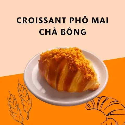 Hình ảnh Croissant phô mai chà bông 