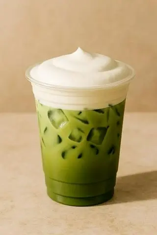 Hình ảnh Matcha latte kem muối