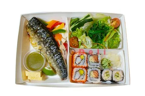 Hình ảnh Bento cá saba nướng - sushi