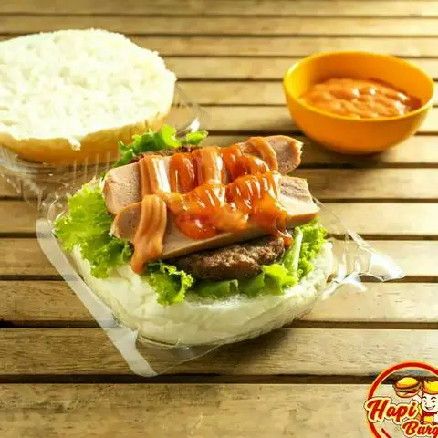 Hình ảnh Combo hamburger gà Teriyaki + Xúc xích + 1 ly.Coca
