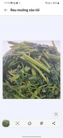 Hình ảnh Rau muông xào thêm 