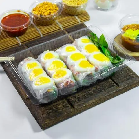 Hình ảnh Bánh tráng cuốn trứng lòng đào