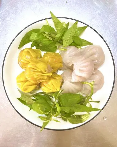 Hình ảnh Xíu mại thịt + Há cảo thịt - 10 viên - Tặng 1 trà tắc nhỏ