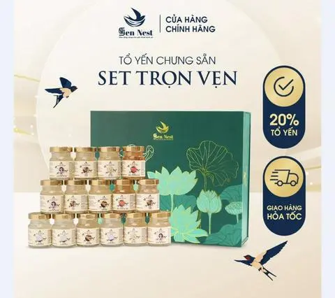 Hình ảnh SET 15 HŨ YẾN SÀO CHƯNG SẴN MIX VỊ