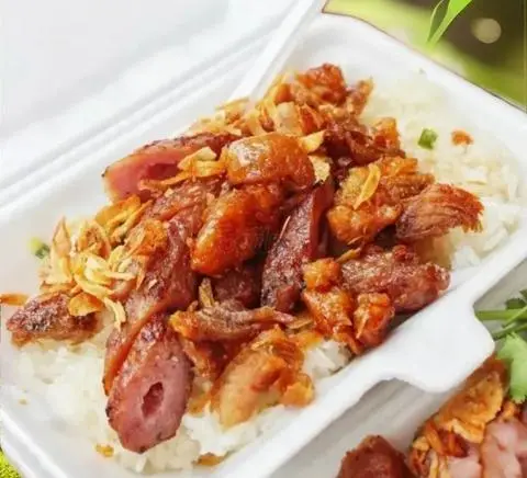 Hình ảnh Xôi Nem Nướng (1/2), Chả Giò, Chà Bông Heo Sợi Tép Hành + Tặng Sốt Tương Hành Phi, Đồ Chua