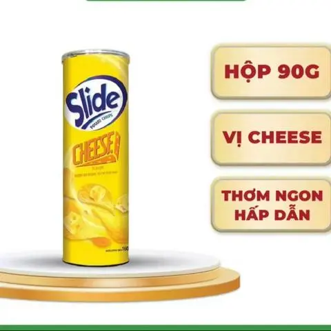 Hình ảnh Bánh Snack, bim bim khoai tây Slide vị phô mai 90g