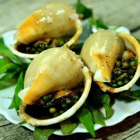 Hình ảnh ốc tỏi nướng tiêu 1con 