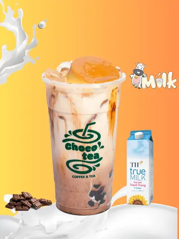 Hình ảnh SỮA TƯƠI SOCOLA BÁNH FLAN - SIZE L