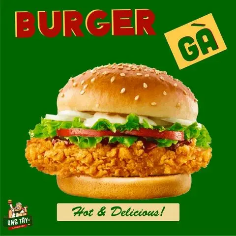 Hình ảnh Burger Gà