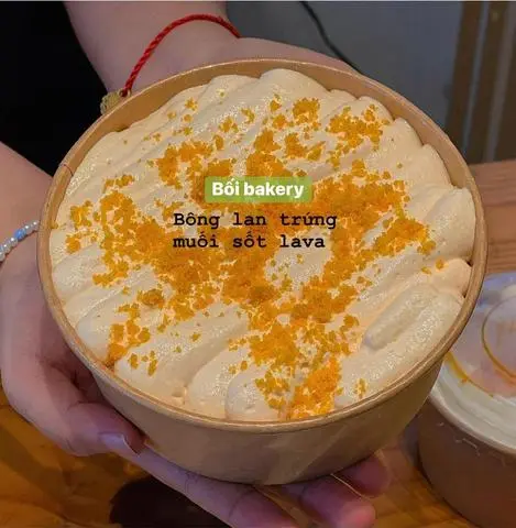 Hình ảnh Bông lan trứng muối sốt lava