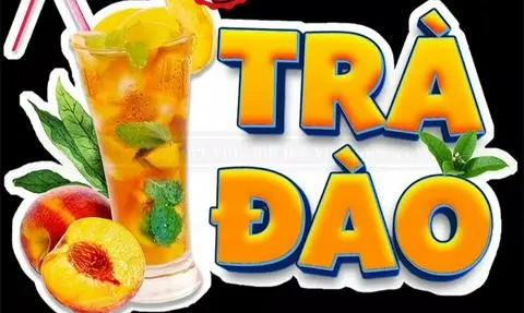 Hình ảnh Trà Đào Dầm Ly 700ml