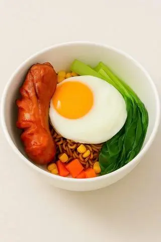 Hình ảnh Mì trộn Goreng - trứng - xúc xích