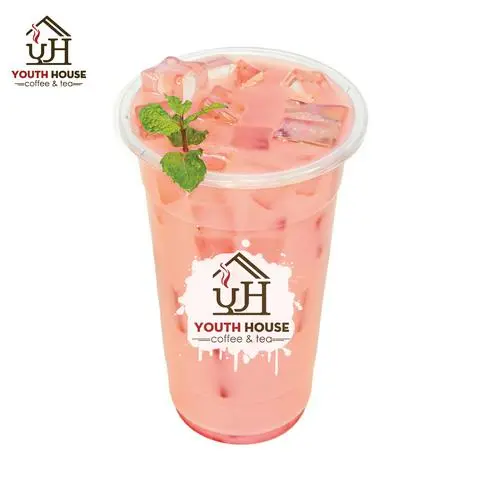 Hình ảnh Trà sữa dâu tây - size L