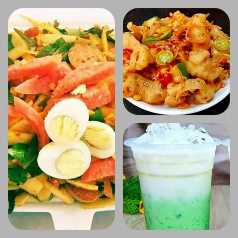 Hình ảnh COMBO 2 MÓN:TRÉ TRỘN ĐẶC BIỆT + CHÂN GÀ SỐT THÁI(TẶNG SÂM DỨA SỮA+BÁNH PHỒNG TÔM)