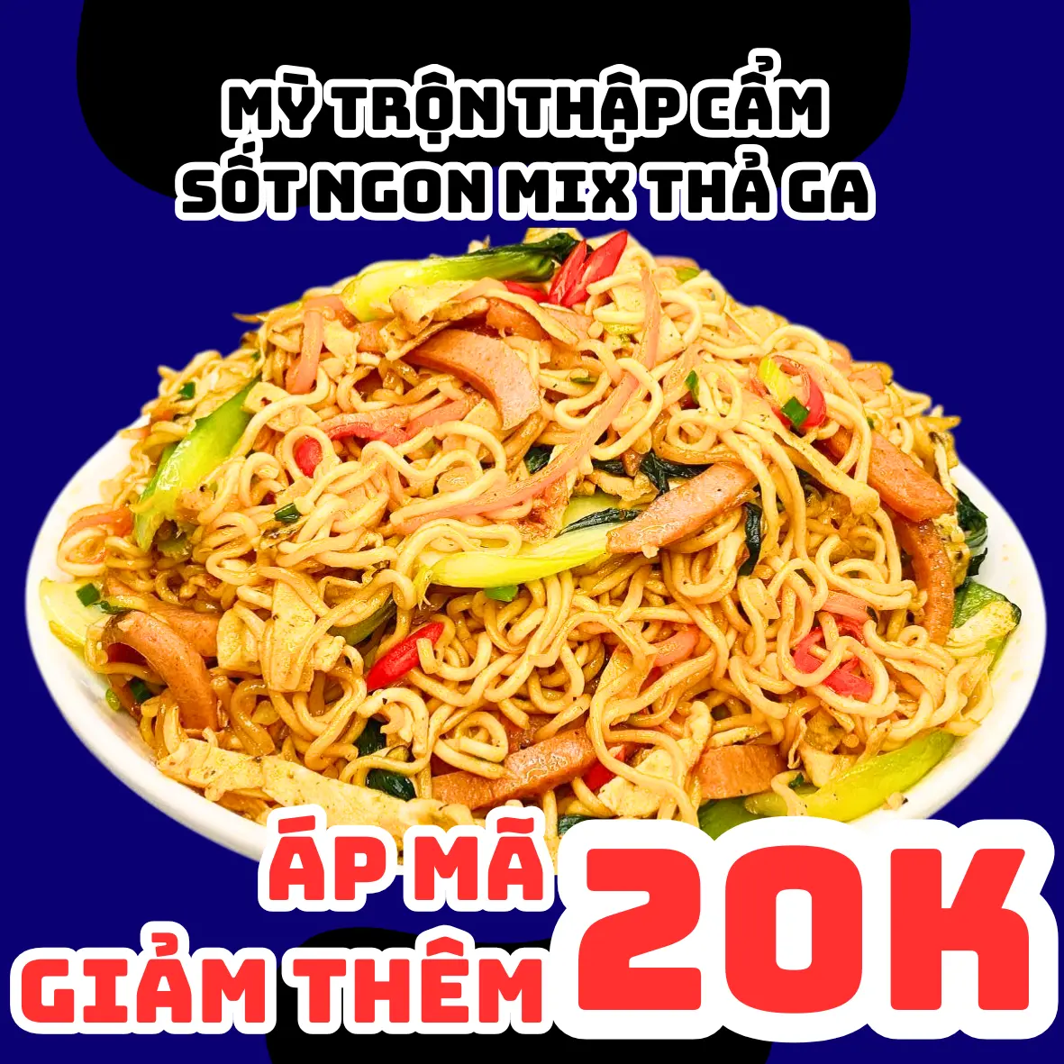 Hình ảnh Mỳ Trộn Thập Cẩm Sốt Ngon mix thả ga