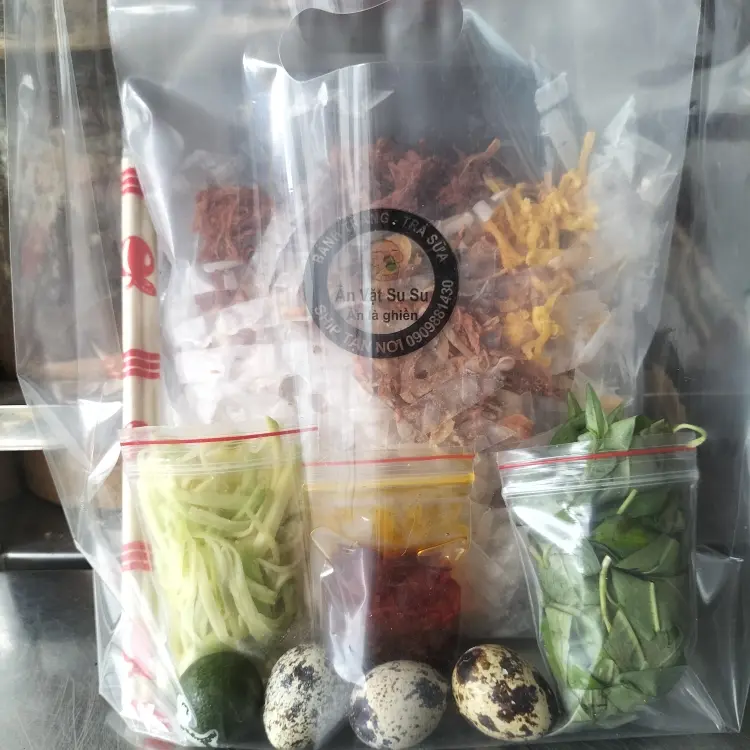 Hình ảnh Bánh Tráng Tự Trộn Sate Tắc Full Topping- 1 Phần