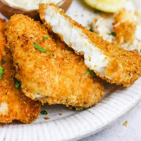 Hình ảnh Cơm cá basa phile chiên sả
