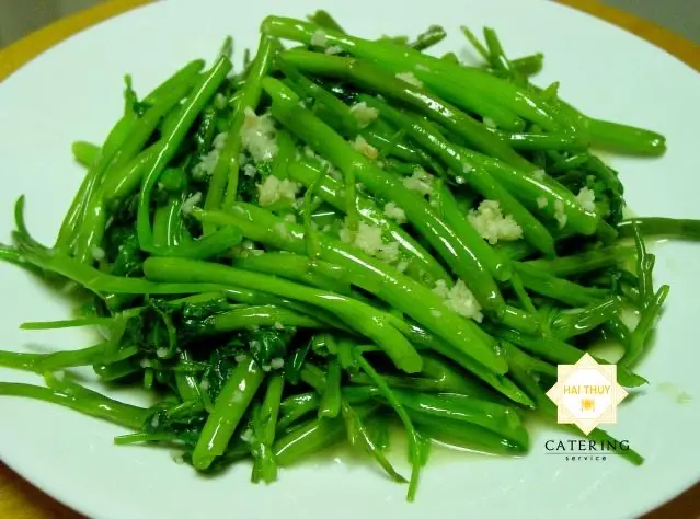 Hình ảnh Rau muống xào tỏi