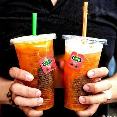 Hình ảnh Trà Đào dầm Ly 500ml