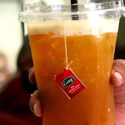 Hình ảnh Trà Đào dầm Ly 800ml