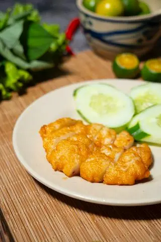 Hình ảnh chả mực HL giả tay
