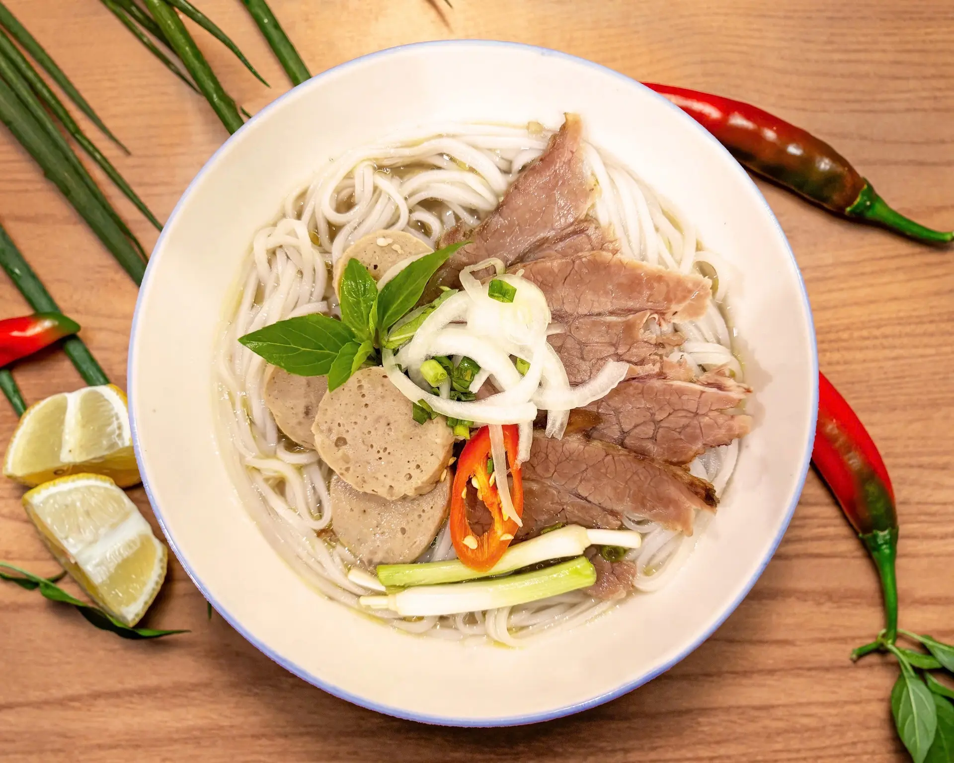 Hình ảnh Phở nạm bò viên