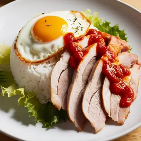 Hình ảnh Cơm Lườn ngỗng xông khói Xốt Hàn Quốc