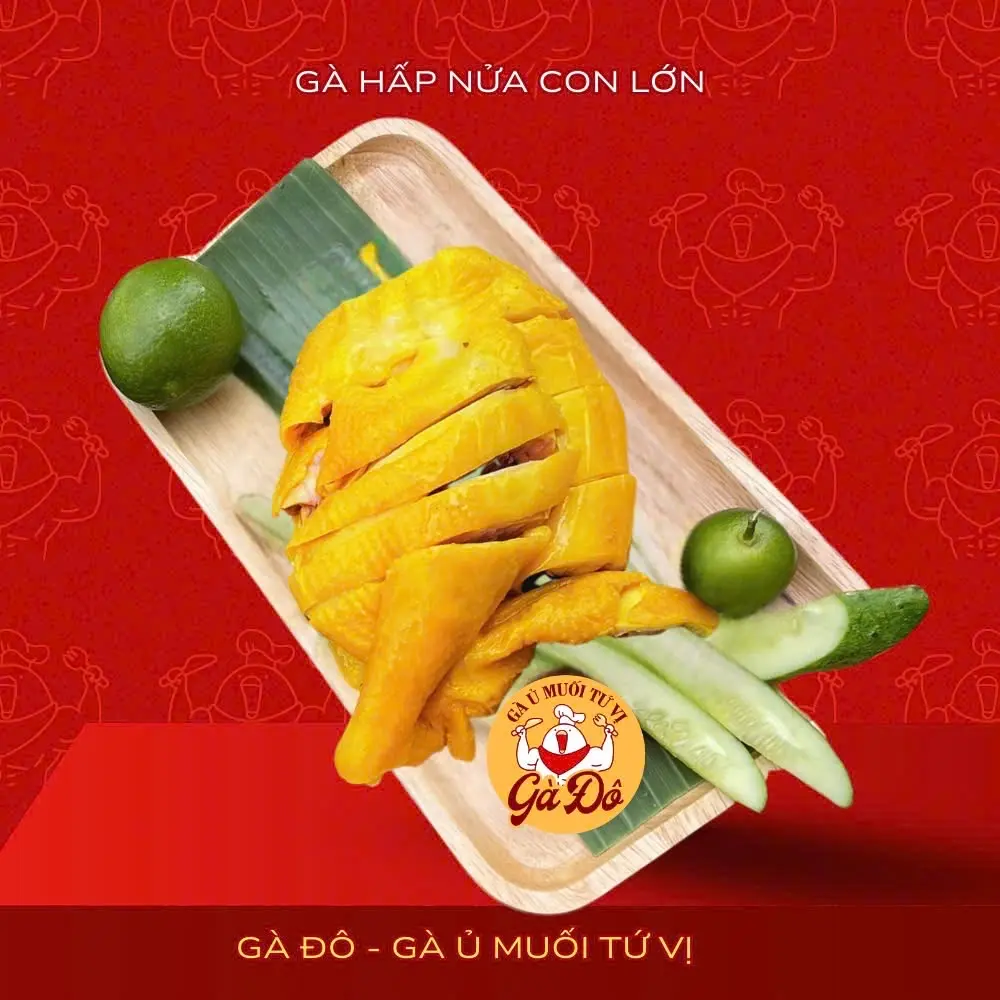 Hình ảnh Gà Hấp Lá Chanh 1/2 Con - ( Gà Tươi 100% **)