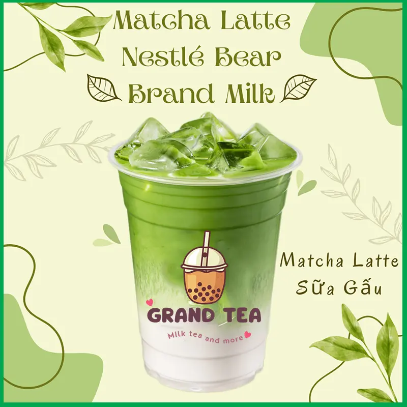 Hình ảnh Matcha Latte Sữa Gấu (Nestlé Milk)