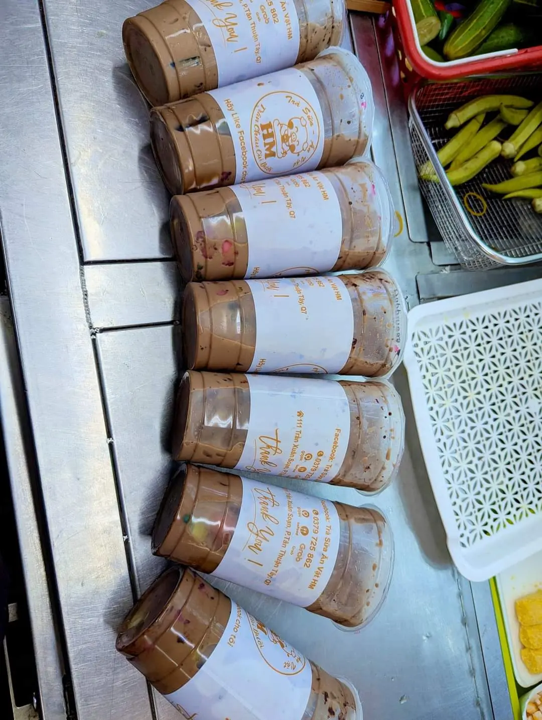 Hình ảnh trà sữa socola full topping 