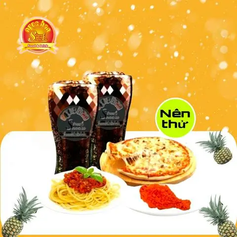 Hình ảnh Combo pizza, 1 mỳ ý, 1 gà sốt, 2 CoCa 700ml