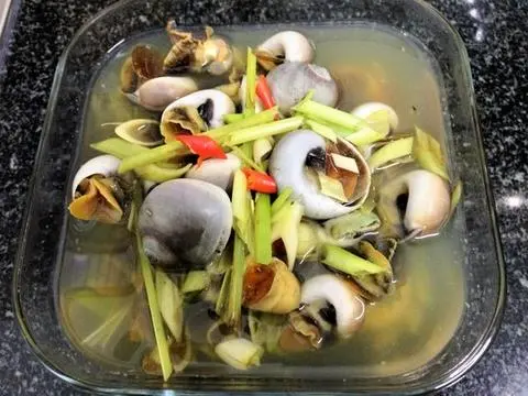 Hình ảnh ốc mỡ hấp xả