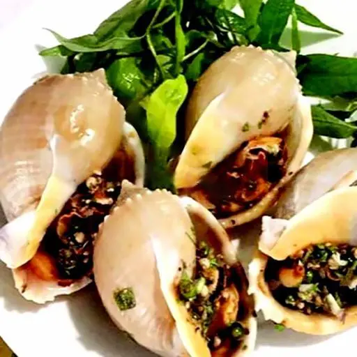 Hình ảnh Ốc tỏi nướng tiêu xanh