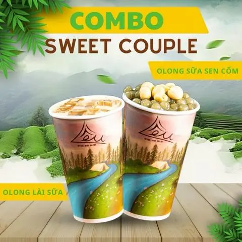 Hình ảnh COMBO TRÀ SỮA ( Lài Sữa + Olong Sữa Sen Cốm )