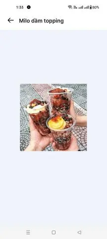 Hình ảnh Milo dầm topping