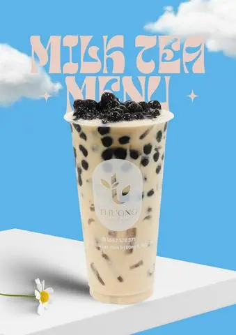 Hình ảnh Trà sữa trân châu đen - black pearl milk tea