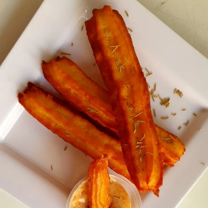 Hình ảnh Combo 3 thanh churros phomai size SIÊU BỰ kèm sốt phomai