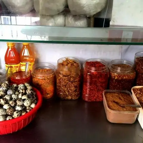 Hình ảnh Bánh tráng muối trứng