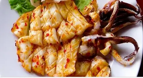 Hình ảnh mực tươi nướng 