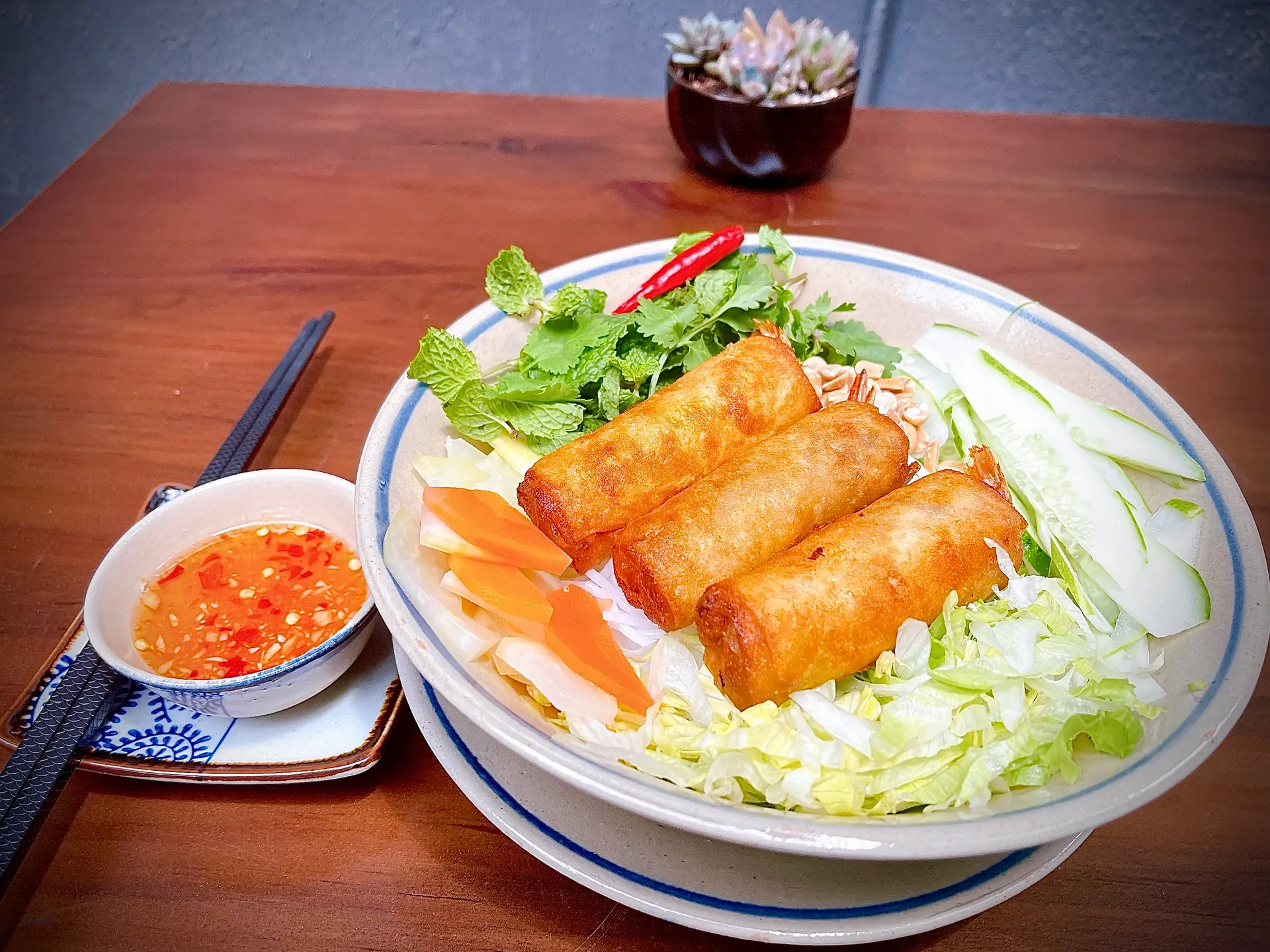 Hình ảnh Bún Chả Giò Cua