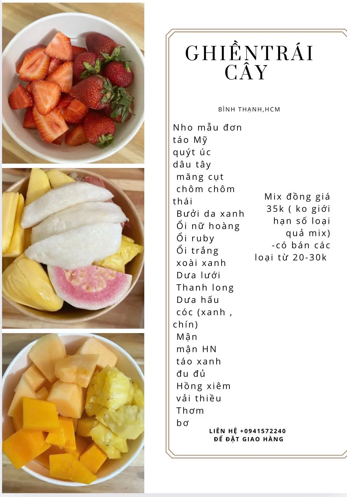 Hình ảnh mix ( khách tự chọn ) 