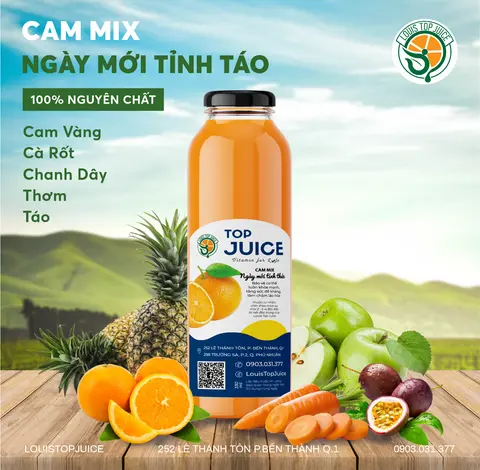 Hình ảnh Nước ép cam cà rốt