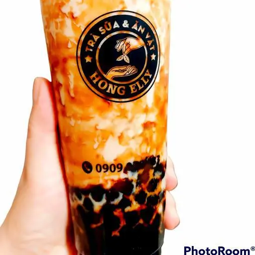 Hình ảnh Trà Sữa trân châu đường đen size lớn 700ml