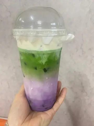 Hình ảnh macha latte khoai môn