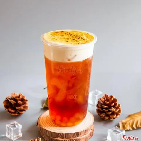 Hình ảnh Trà Đen Kem Trứng Nướng