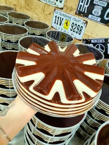 Hình ảnh Rau câu flan hương vị Pháp socola