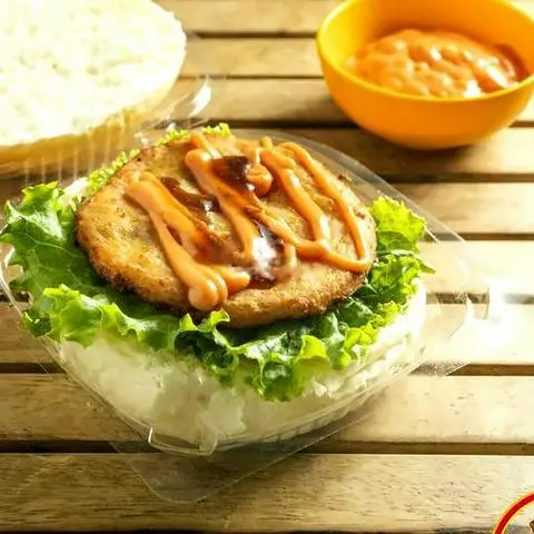 Hình ảnh Combo hamburger gà Teriyaki + Coca
