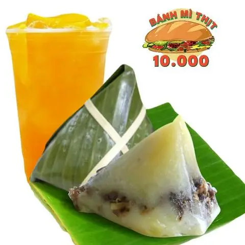 Hình ảnh 2 Bánh giò + 1 nước ép cam