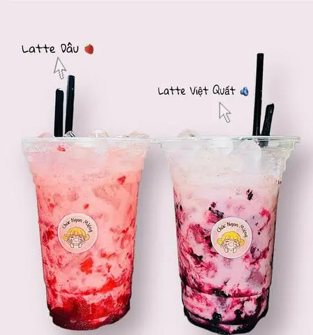 Hình ảnh Latte Việt Quất Trân Châu - 850ml
